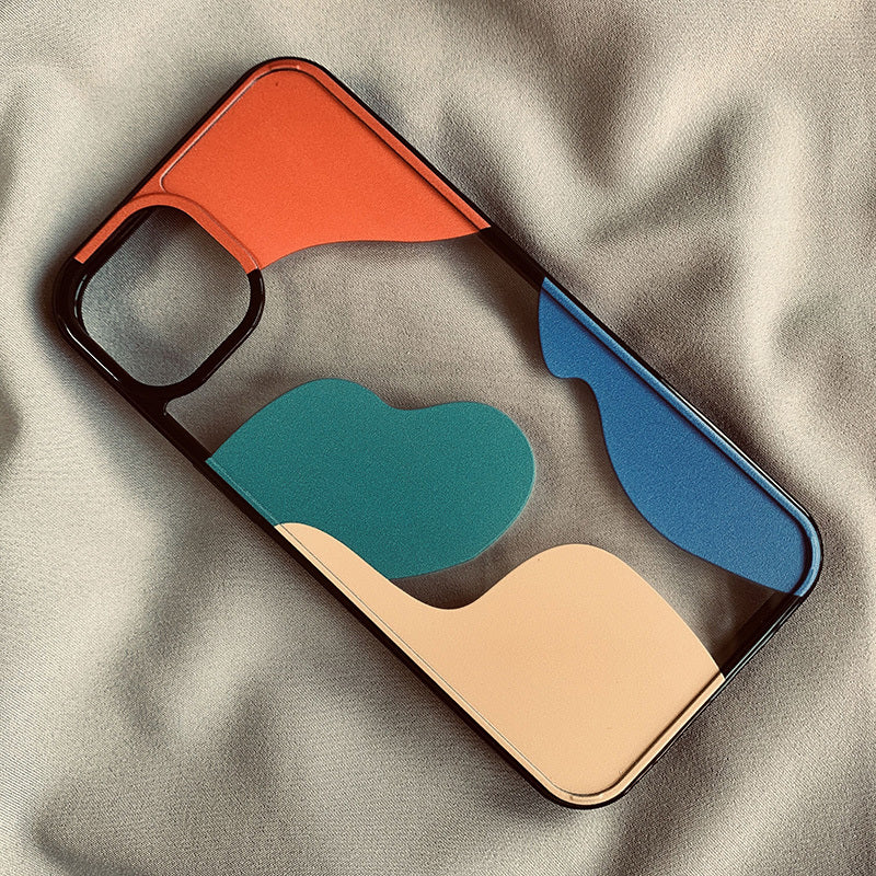 Capas para IPhone com geometria da cor do contraste do bloco