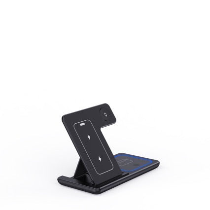 Fast Wireless Charger with Foldable Stand and Charging Station