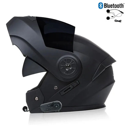 Capacete bluetooth de viseira dupla