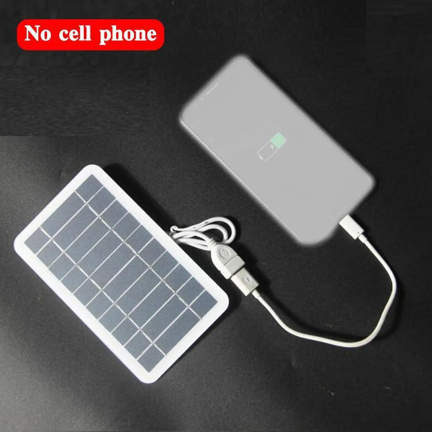 Panneau solaire portable 5V 2W pour charger un téléphone portable