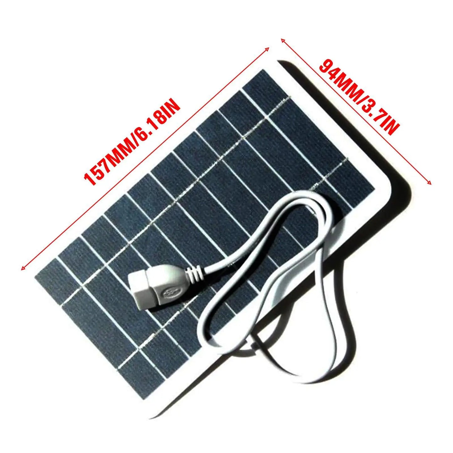 Panneau solaire portable 5V 2W pour charger un téléphone portable