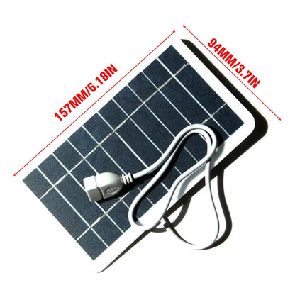 Panneau solaire portable 5V 2W pour charger un téléphone portable