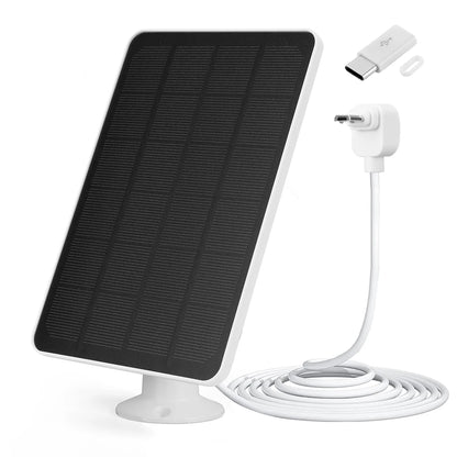 Carregador de câmara de painel solar de 4 W/6 W com cabo micro USB de 9,8 pés