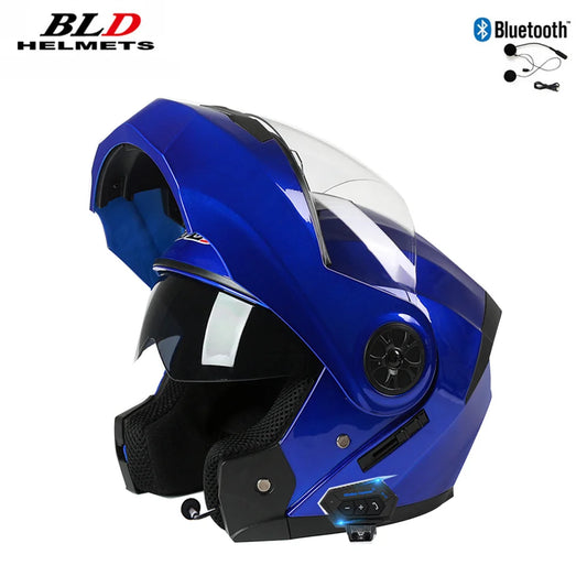 Double visor bluetooth helmet