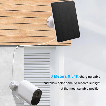 Carregador de câmara de painel solar de 4 W/6 W com cabo micro USB de 9,8 pés