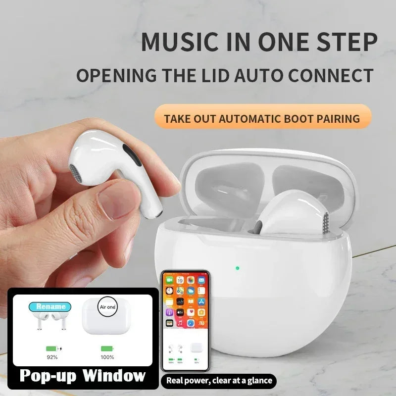 AirPods Pro 6 TWS Bluetooth Headphones