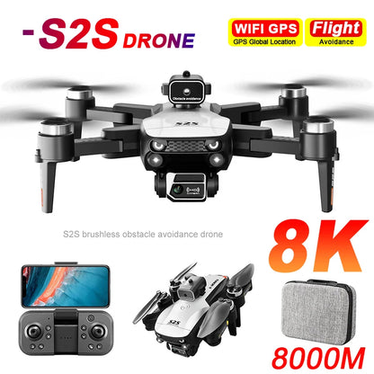 S2S Mini Drone 4k 8K HD Camera Obstacle Avoidance