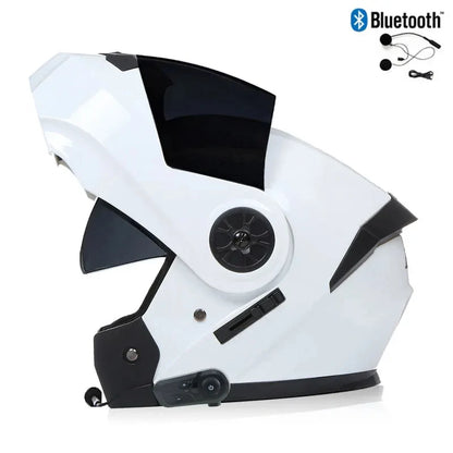 Capacete bluetooth de viseira dupla