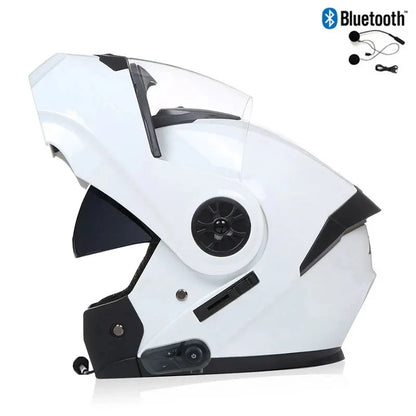 Capacete bluetooth de viseira dupla