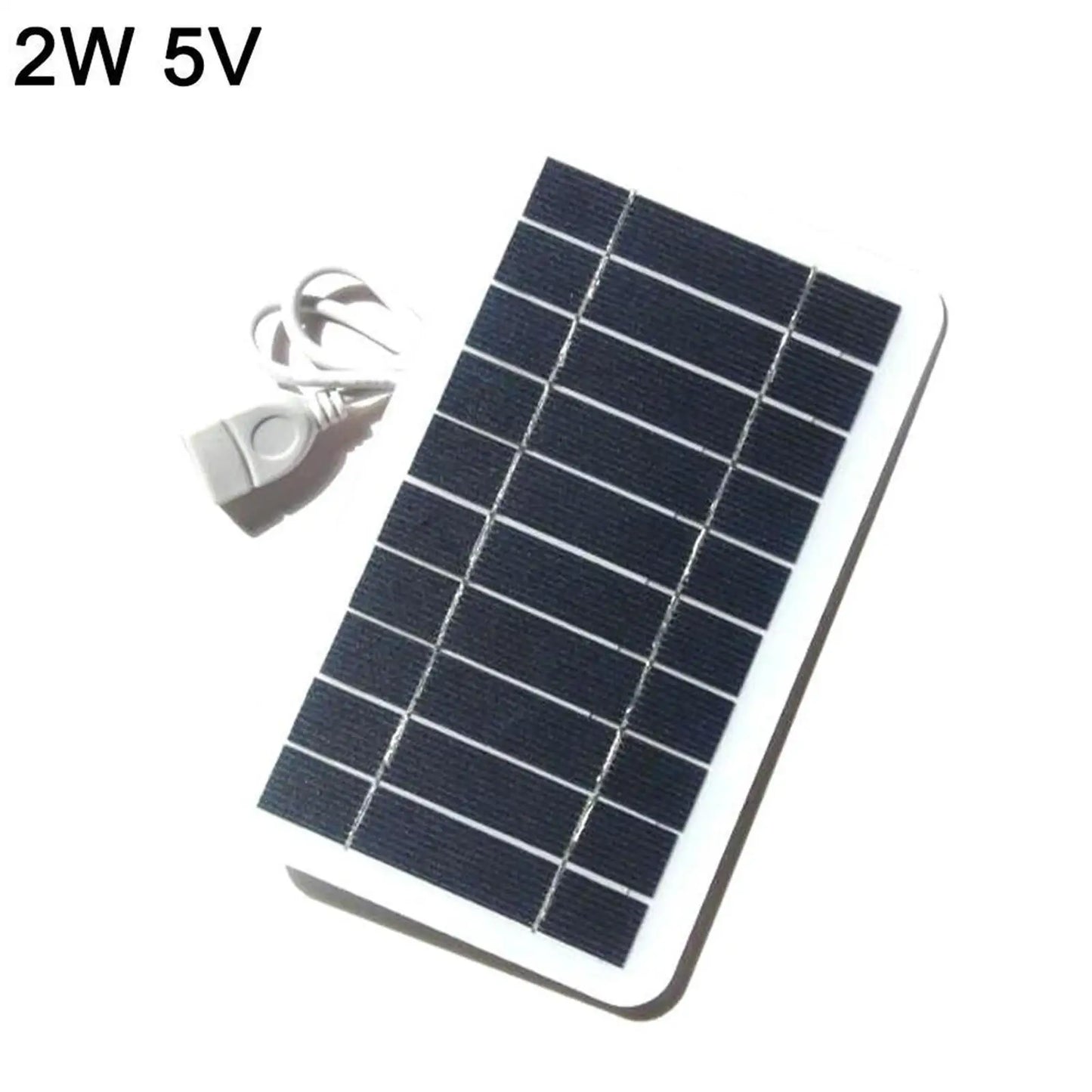 Painel solar portátil 5V 2W para carregar telemóvel