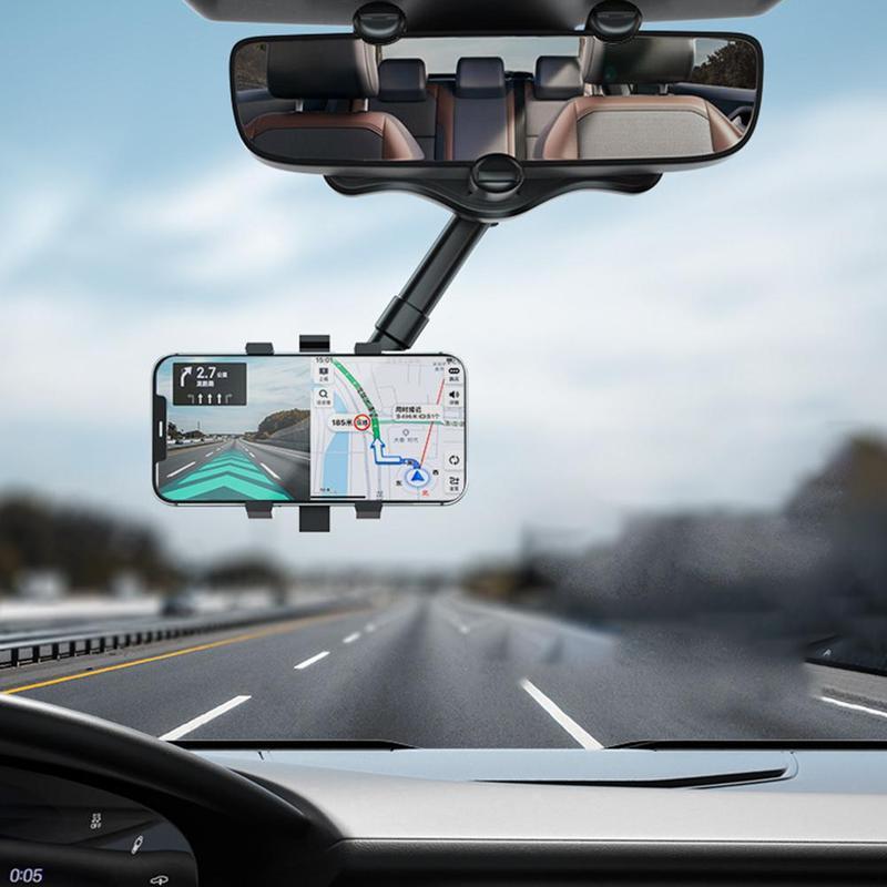 360 Multifunctional Rearview Mirror Mobile Phone Holder