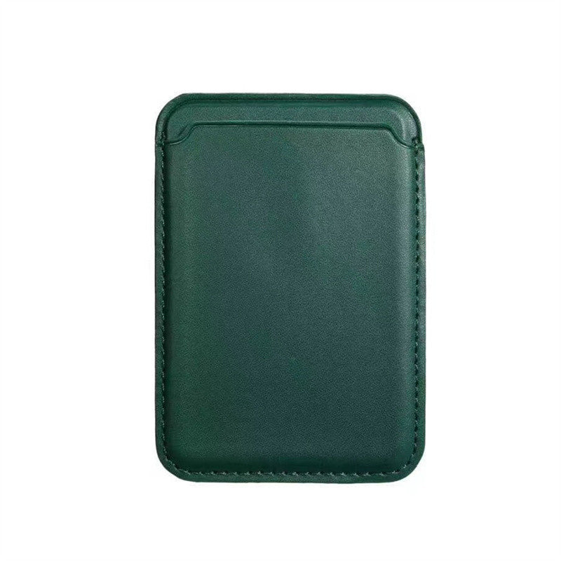 Leather wallet with card holder for mobile phones